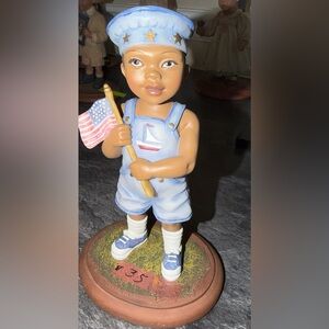 Patriotic Sailor Boy Figurine